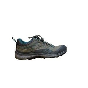 Keen Womens Terradora Hiking Shoes Gray Waterproof Leather Size 6- Trail -*READ*